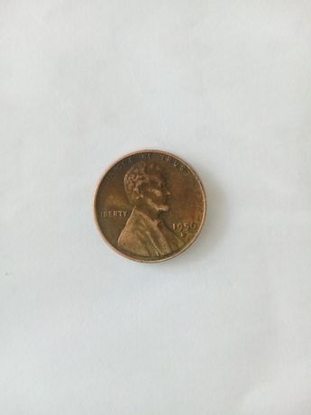 Monedă veche one cent cu inscripție an 1956
