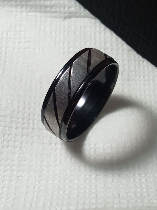 Кольцо черный отражающий. (Юнисекс).