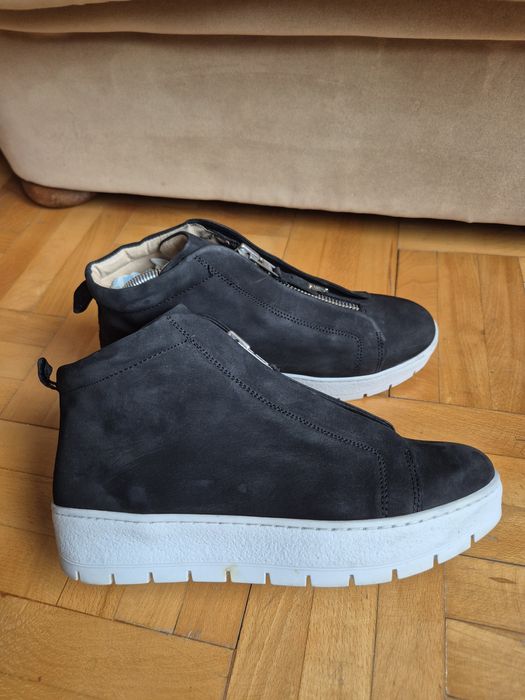 Ghete premium Prive din Piele Naturală, Talpă Cusută - Mărimea 40