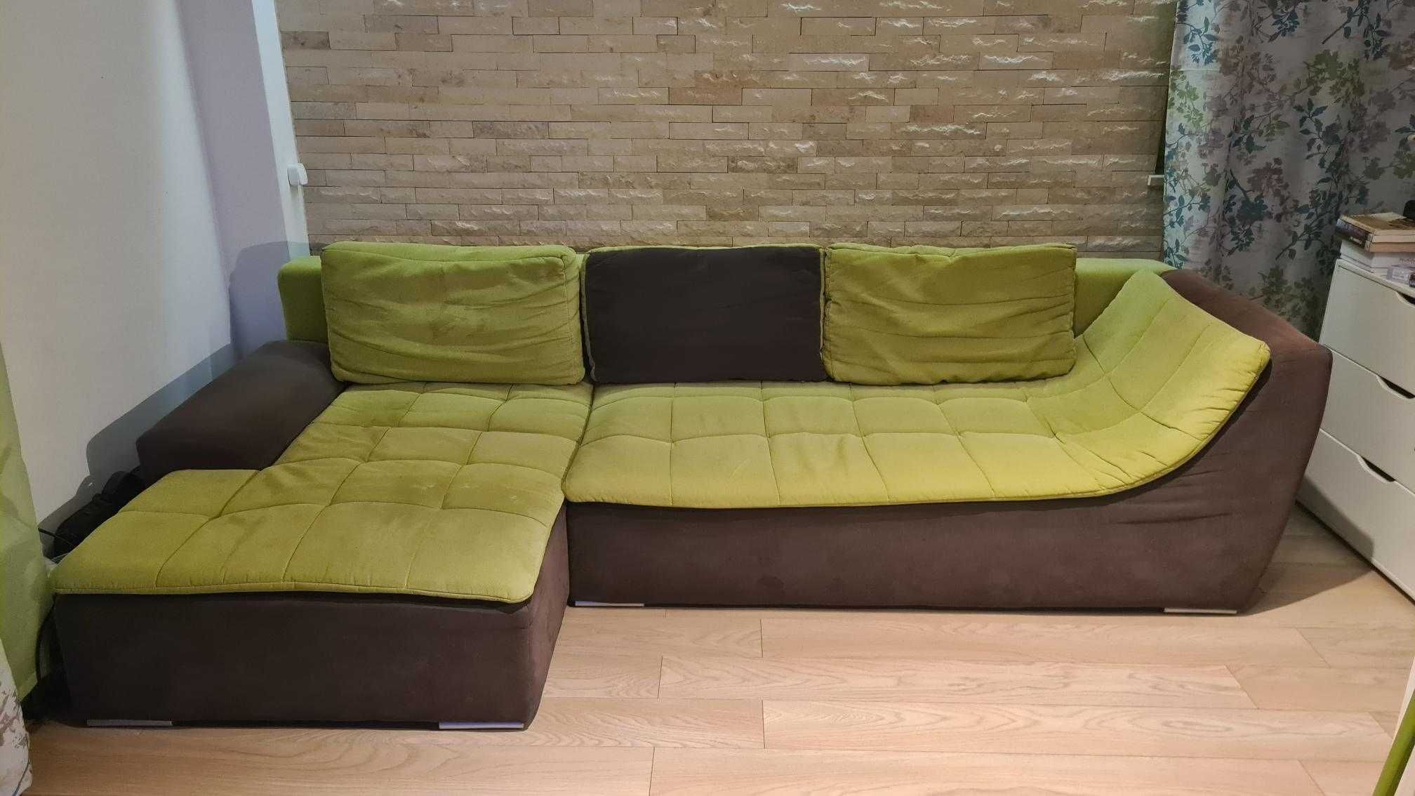 Canapea pentru Living verde - maro