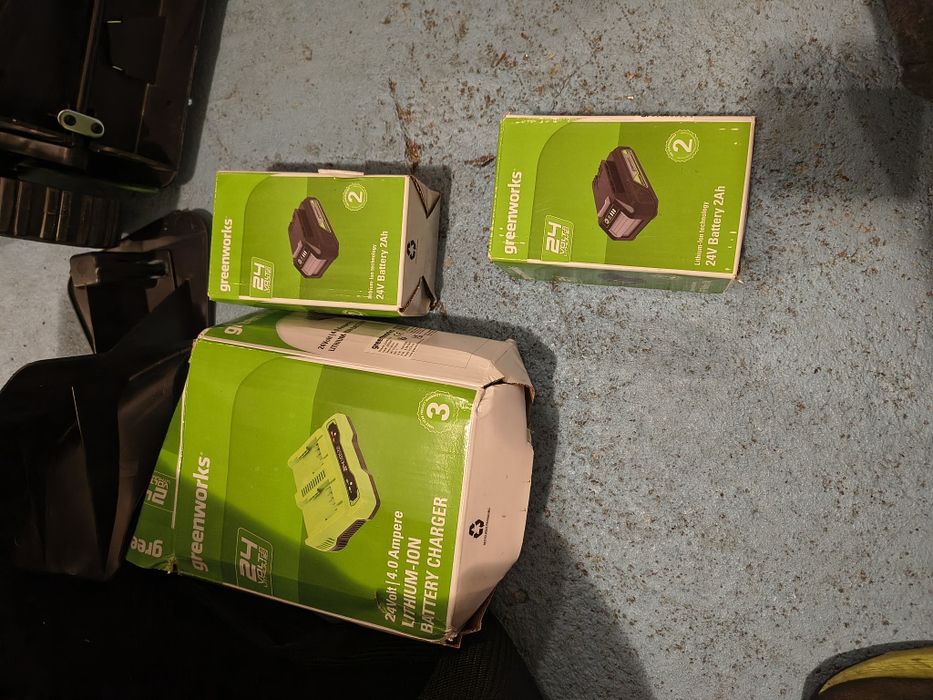Greenworks GD24X2LM36K2x 48V безжична косачка за трева, ширина 36 см д