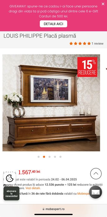 Placa TV Louis Philippe Mobexpert - Dispo pt preluarea din B - 15 APR