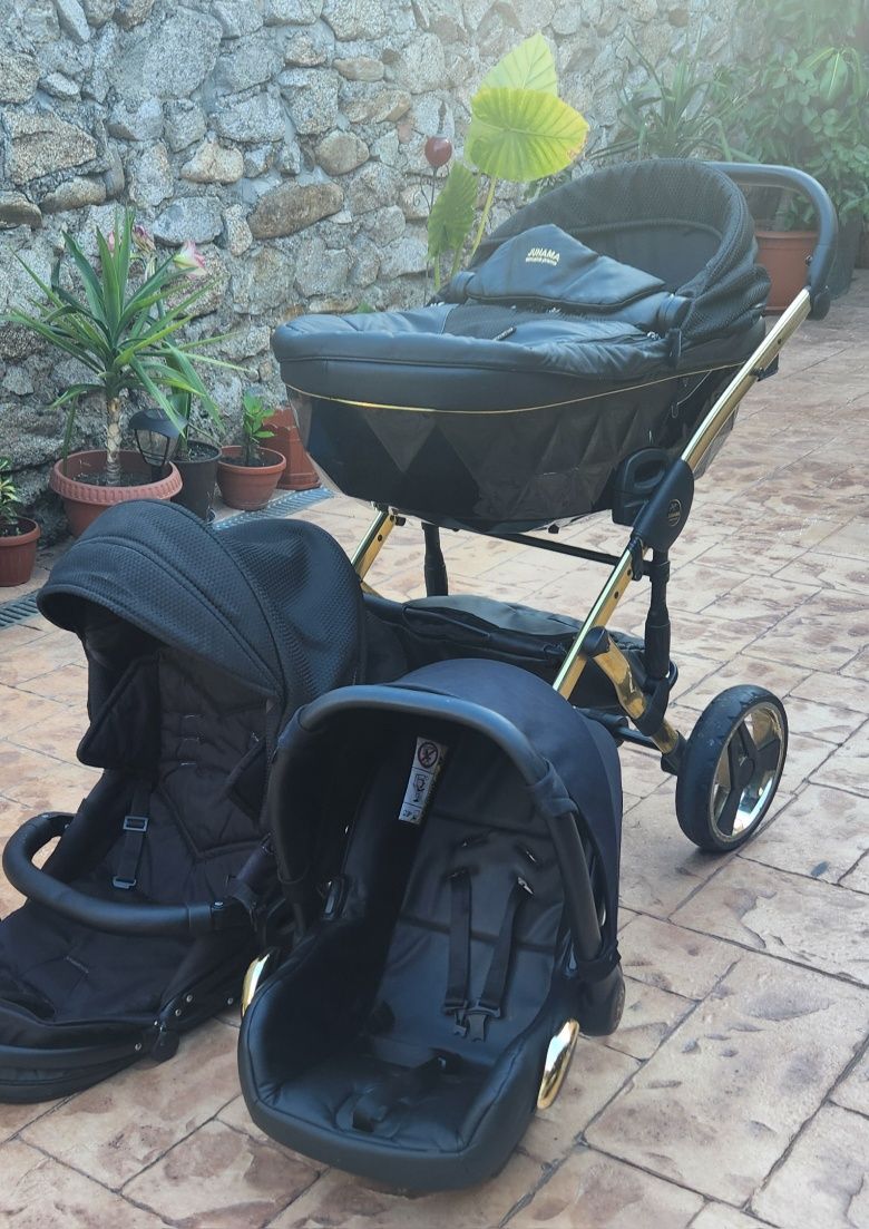 Căruț Junama exclusive prams diamond 3 in 1