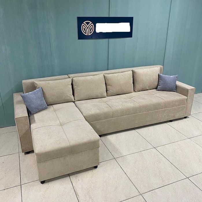 Угловой диван на заказ 2800х1500мм в Алматы доставка и гарантия