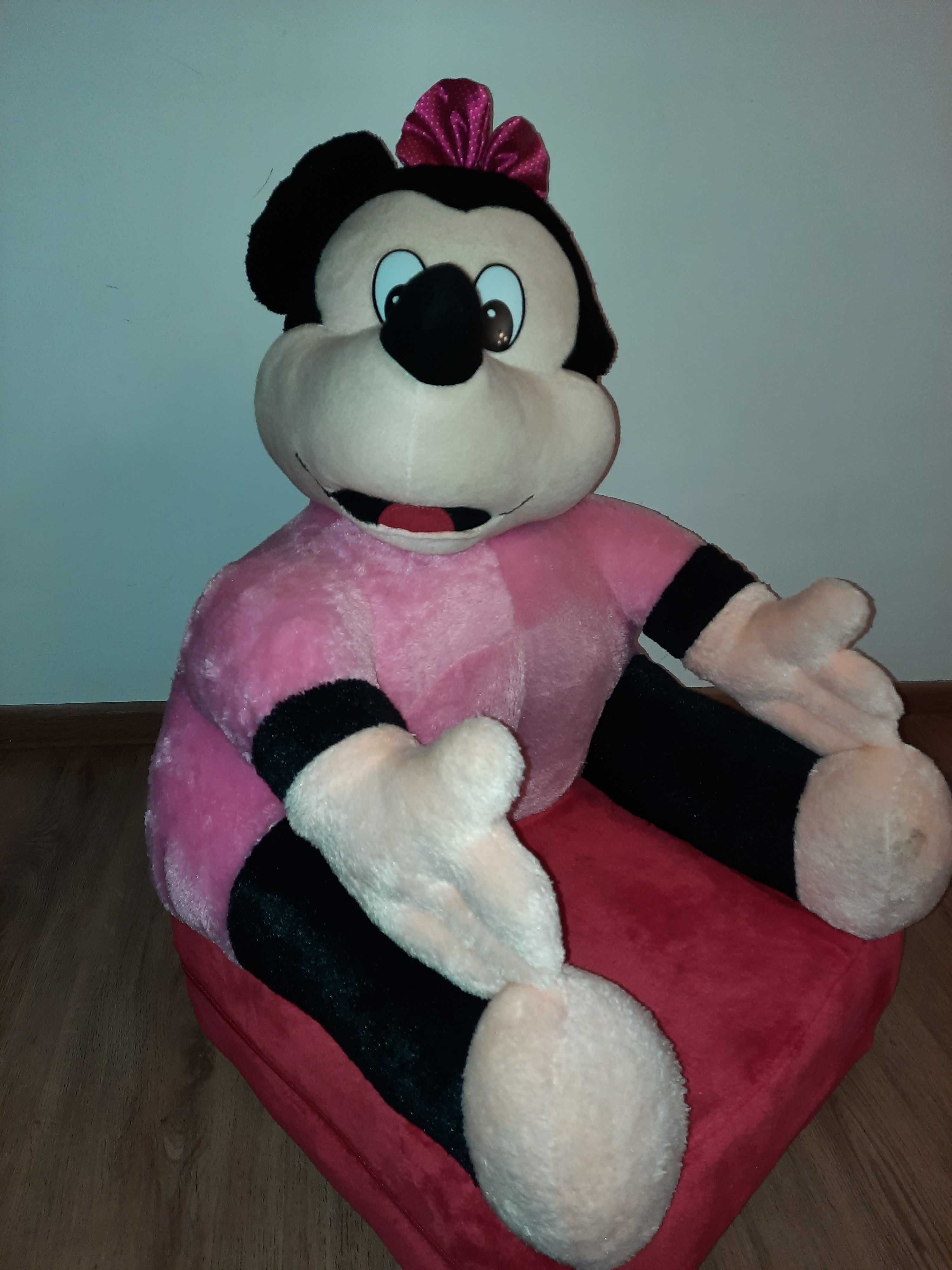 Fotoliu pluş extensibil Minnie Mouse