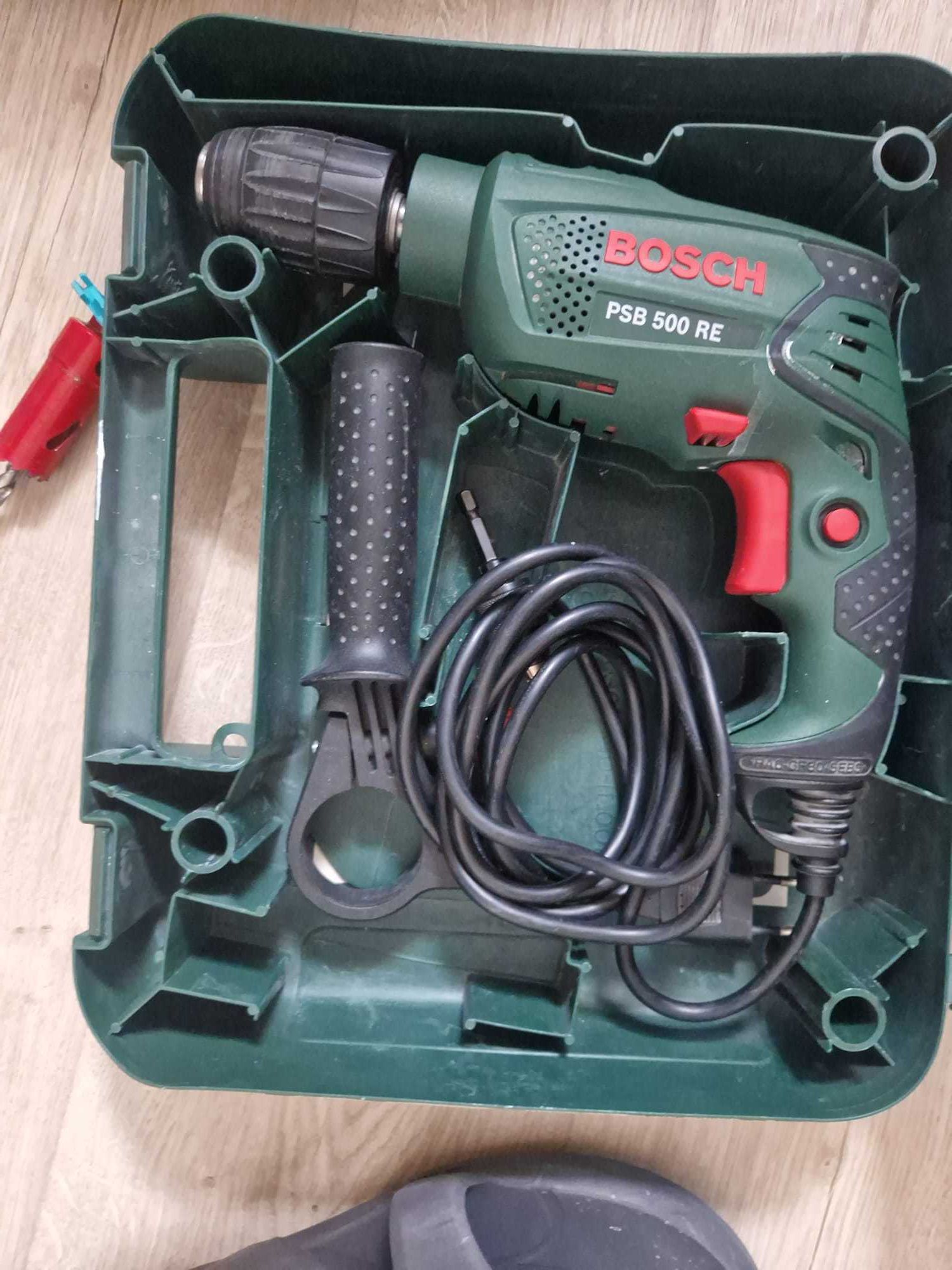 Masina de gaurit/insurubat cu percutie Bosch PSB 500 RE, 500W, 3000rpm