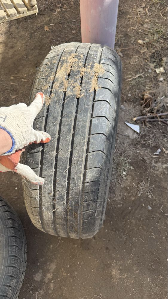 Шины 2шт  205/60/16 nokian и dunlop