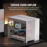 Компютърна Кутия Corsair 2500 AIRFLOW WHITE +  Case Panel Kit