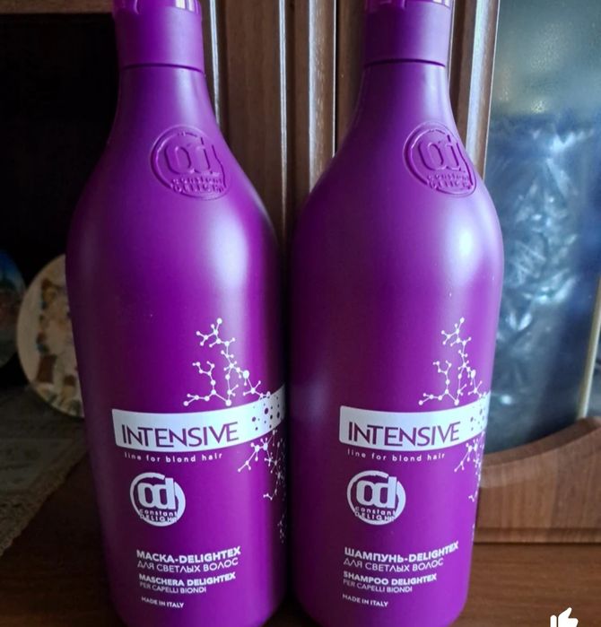 Продам фиолетовый шампунь и бальзам для обесцвеченных волос