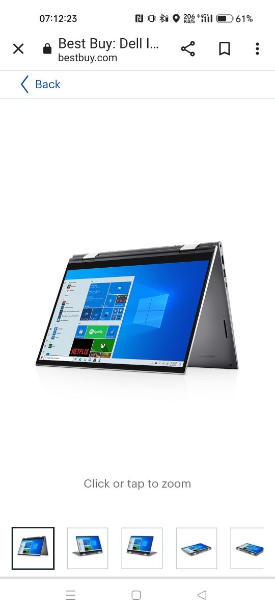 Laptop Dell 2 in 1 tableta laptop touchscreen procesor Intel Core i5