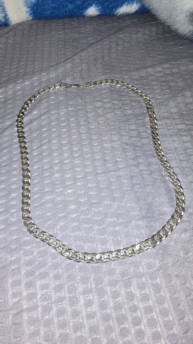Lant cuban argint 925, 54g, 52cm lungime