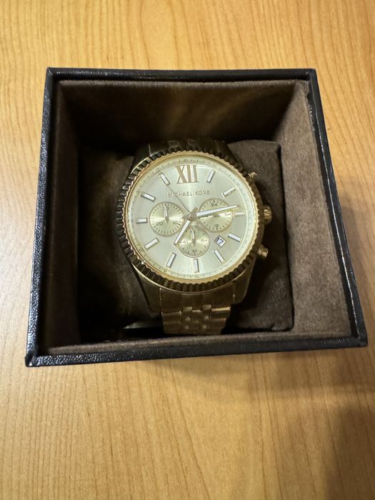 Часовник Michael Kors Lexington Gold-Tone Watch