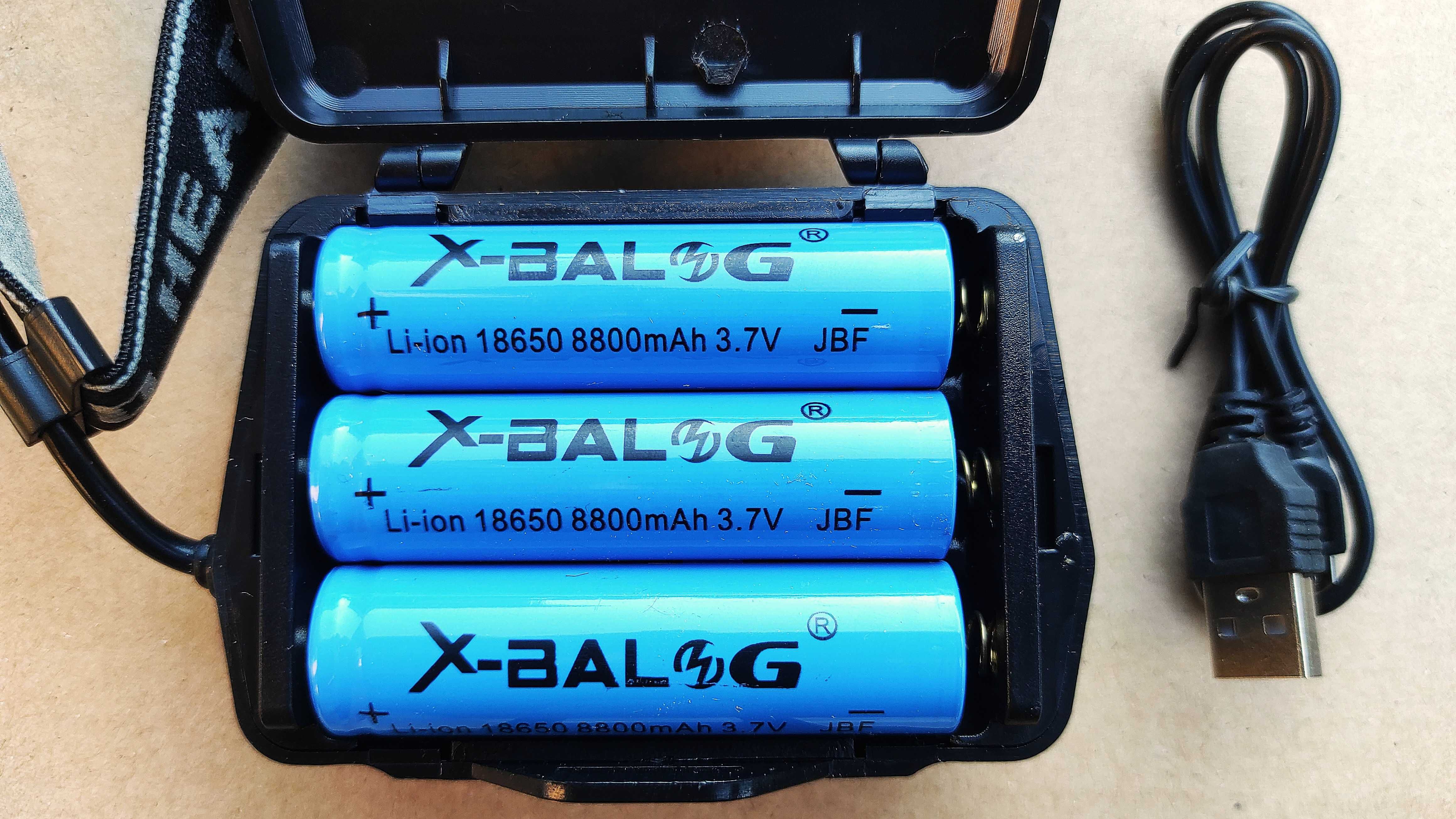 Мощен челник CREE XHP 90.3 / 3 батерии и UBS /