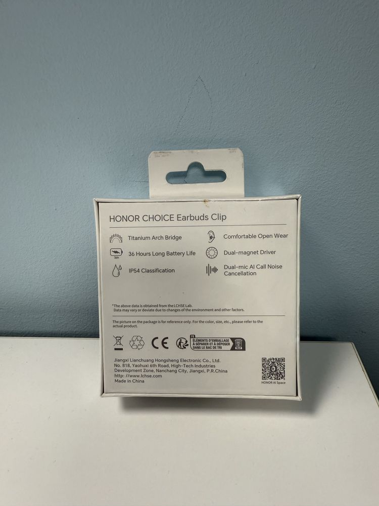 Слушалки Honor choice earbuds clip black