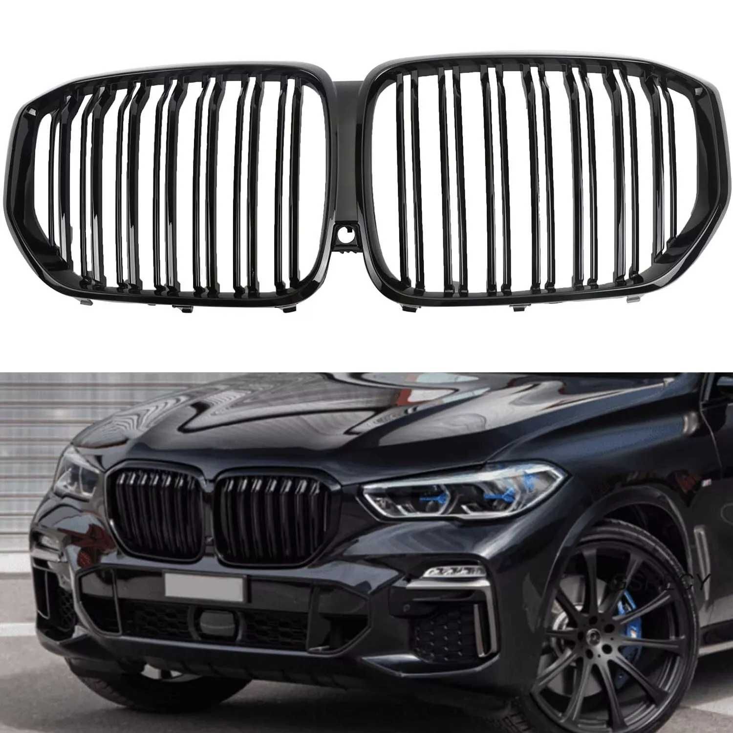 Решетки Бъбреци BMW БМВ X5 G05 Двойни Черен Гланц