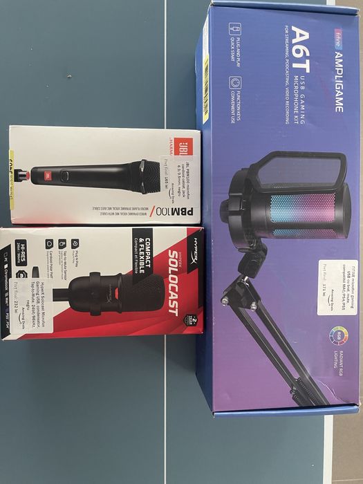 Microfoane JBL si HyperX Noi
