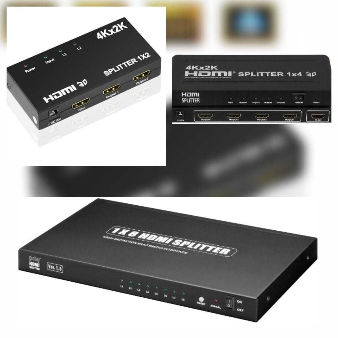 Spliter HDMI Full HD Spliter HDMI 2 SPLITER HDMI 4 Spliter HDMI 8
