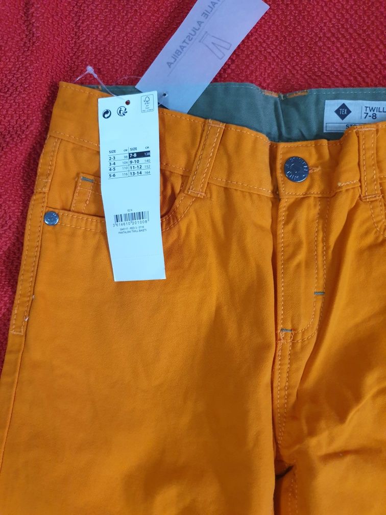 Pantaloni portocalii 7-8 tex