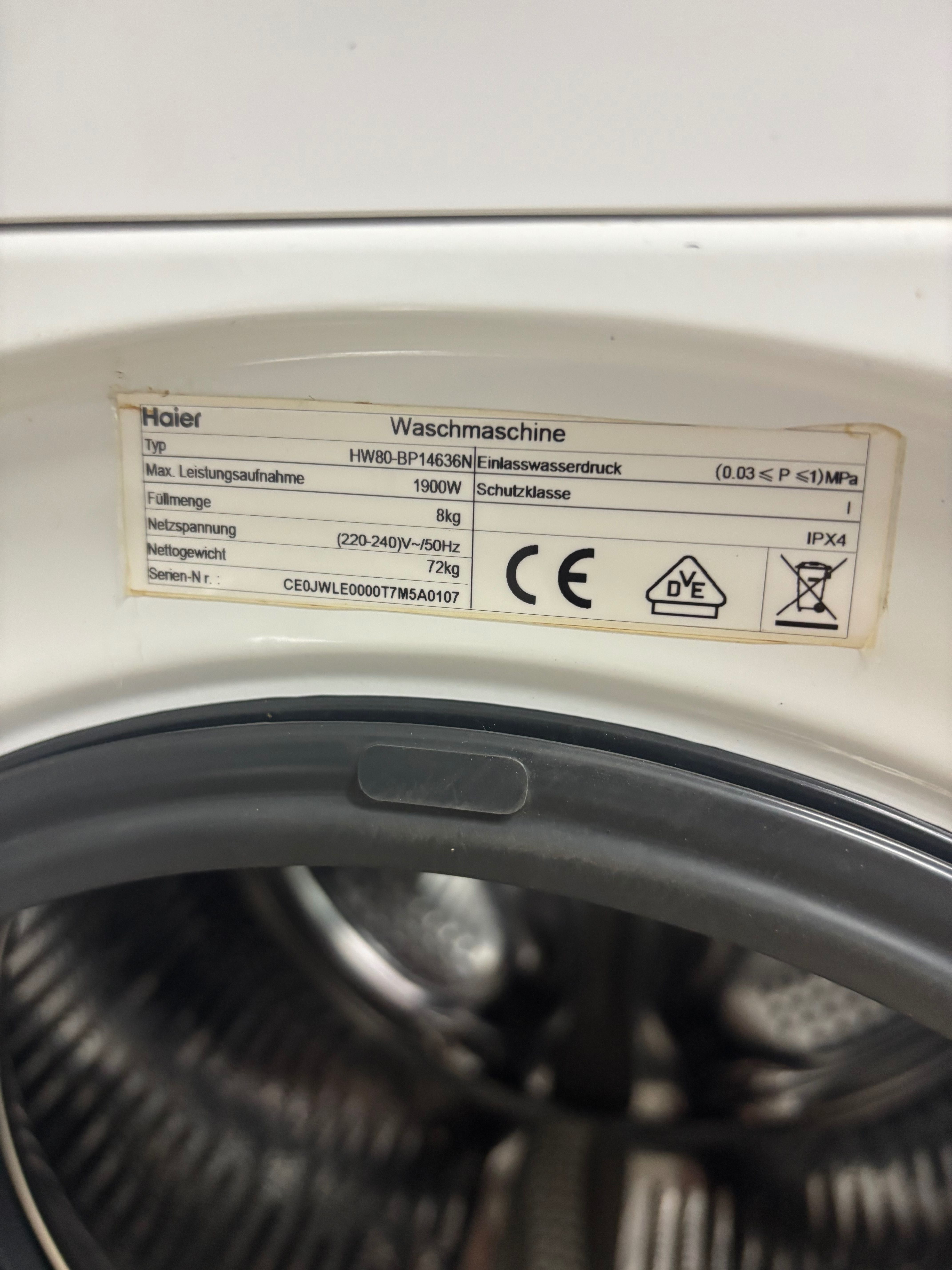 Пералня Haier HW80-BP14636N 8kg