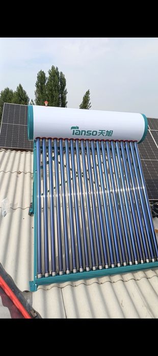 Установка солнечной водонагреватель