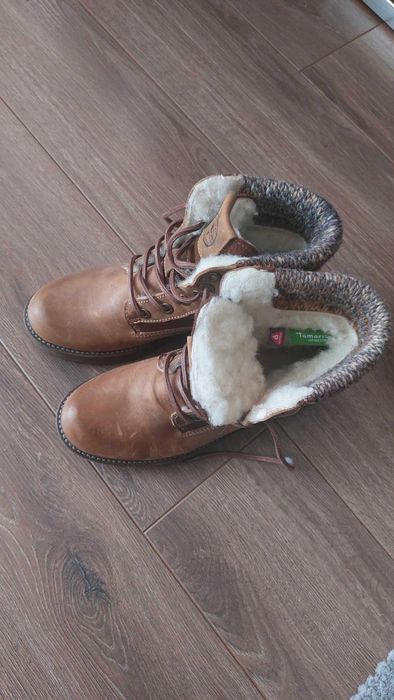 Зимни боти от естествена кожа