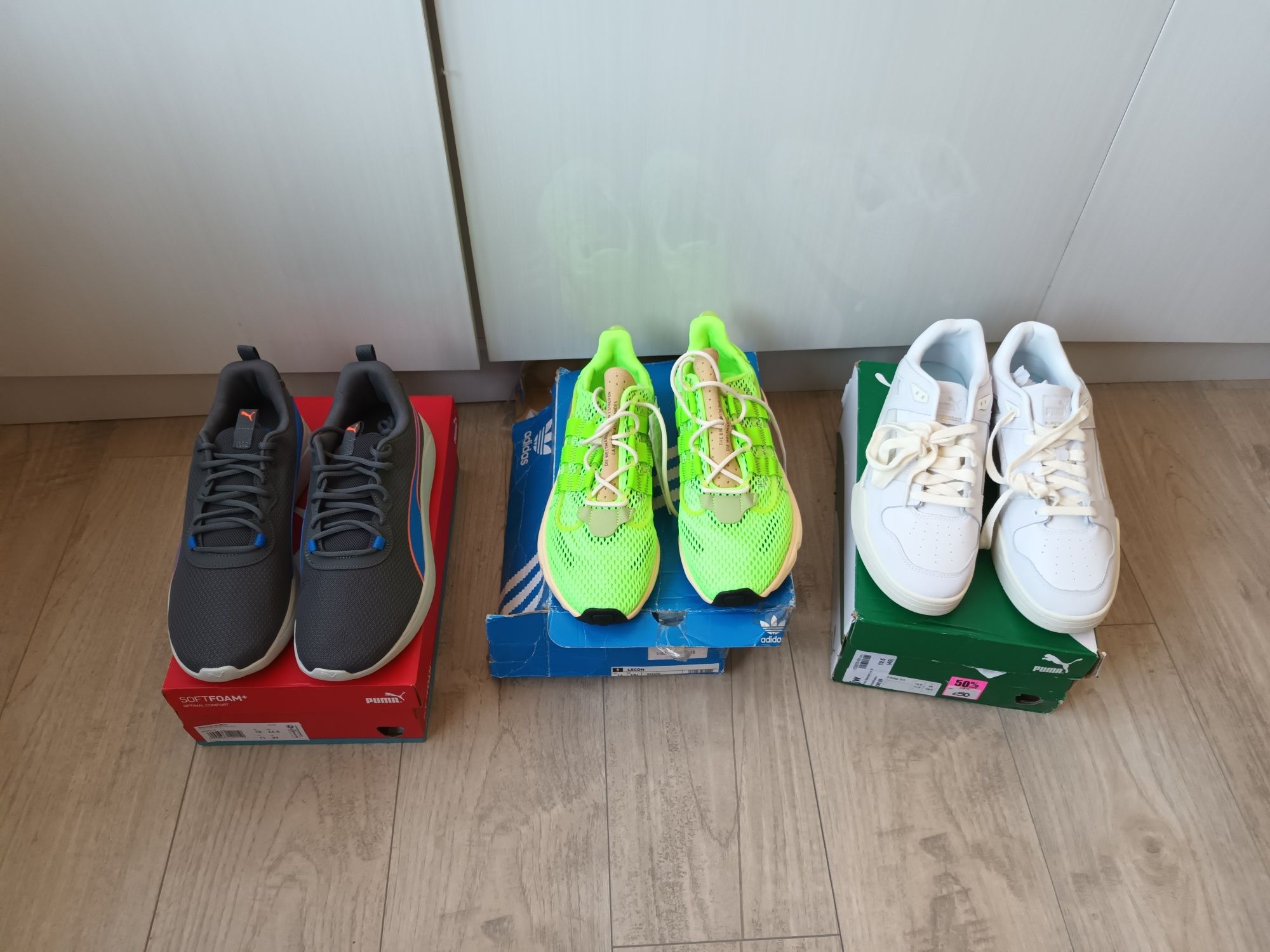 Маратонки на Adidas и Puma