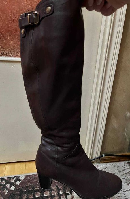 Сапоги женские, натуральная кожа