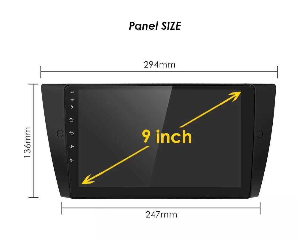 Navigatie Dedicata Android BMW E90 (2005-2012), 9Inch, Bluetooth, WiFi