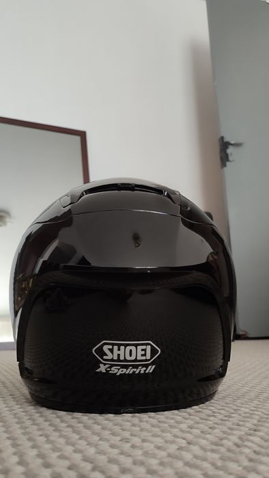 Casca moto Shoei X-Spirit 2 cu 3 viziere, negru lucios, mărime XL