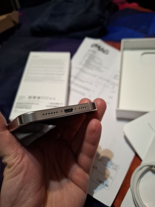 Iphone 15 pro max impecabil garantie factura emag 08.2027