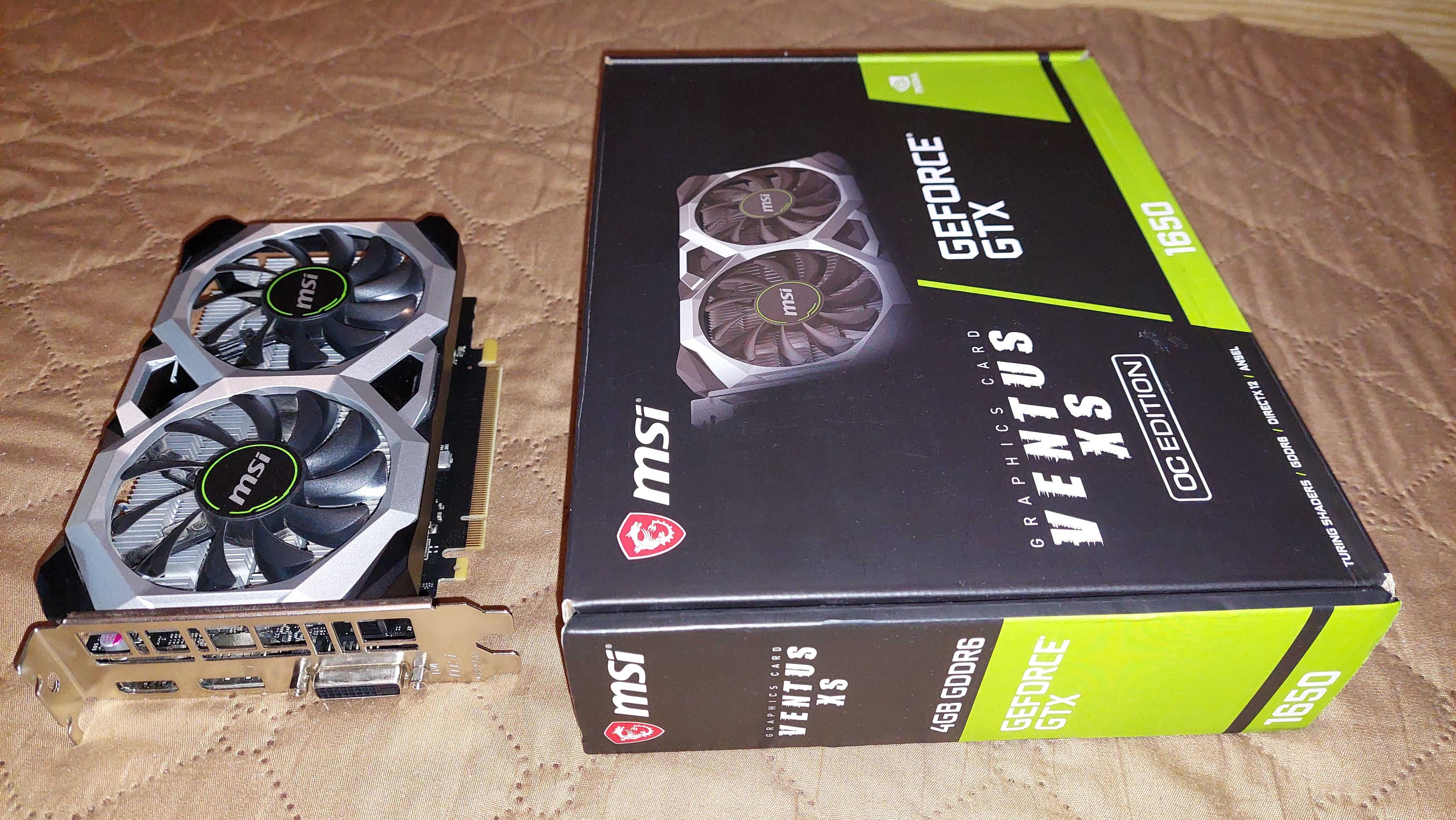 MSI Geforce GTX 1650 VENTUS XS, 4GB GDDR6, 128 bit