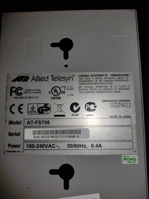 Switch Allied Telesyn 8 p