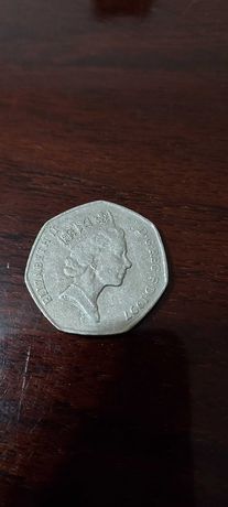 Vand monedă 50 pence , an 1997