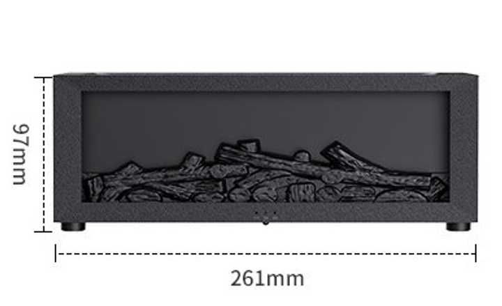 Премиум аромадиффузор «Камин» — эффект огня, RGB свет и пульт