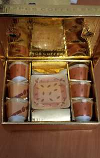Подарочный кофейный набор на 6 персон, Япония, Porcelain Japan Gold Co