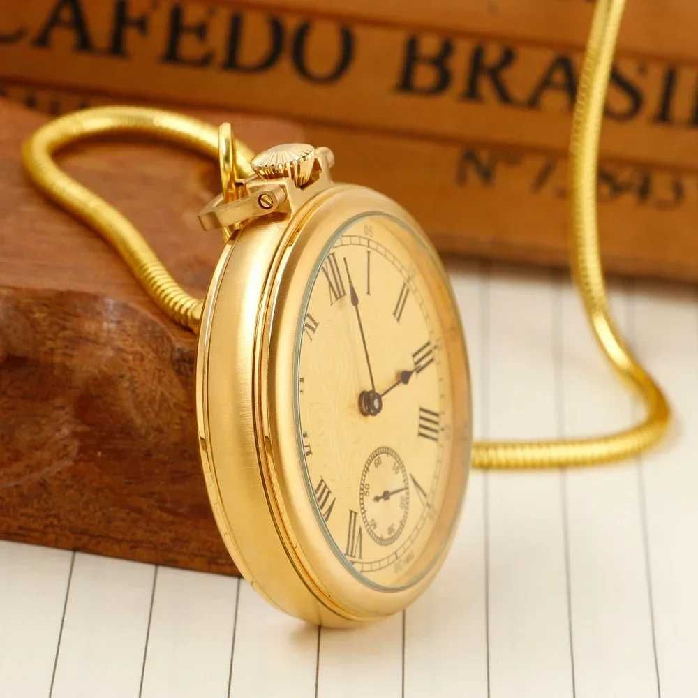 Ceas de buzunar Gold Mecanic Unitas 6497 Imperial 45 mm