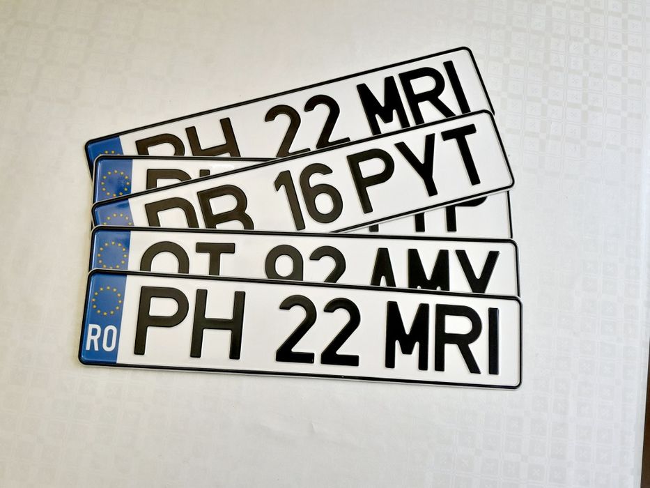 Placute auto numere auto personalizate ornamentale