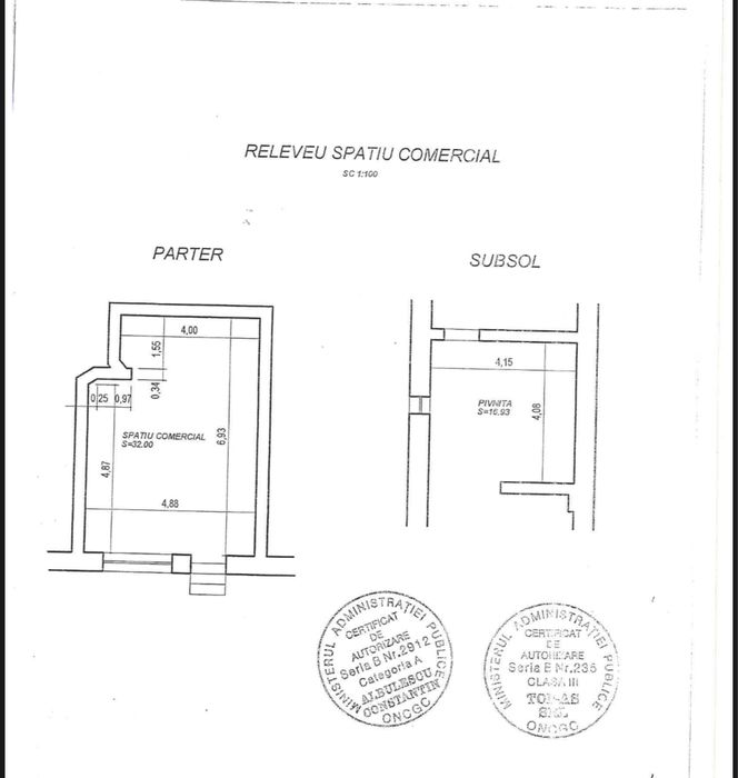 Pers. fizica inchiriez spatiu comercial - Bdul Iuliu Maniu 45