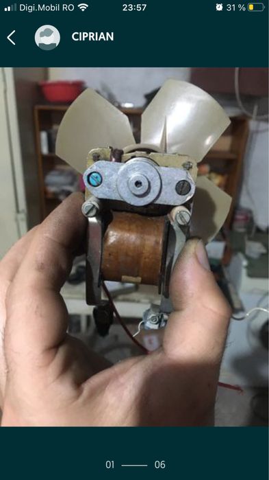 Motor Ventilator cuptor electric