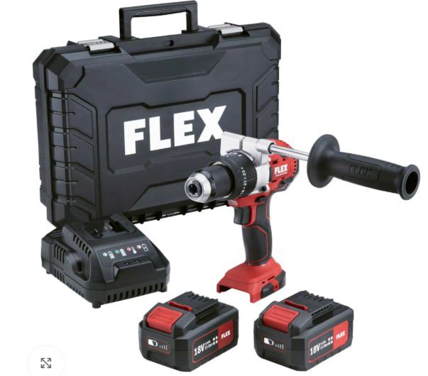 Дрель-шуруповерт аккумуляторный FLEX PD 2G 18.0-EC FS55 BC/5.0