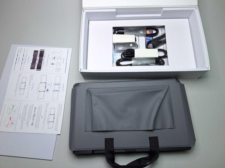 Monitor portabil  extender display laptop TEAMGEE S2 2x14" inch IPS