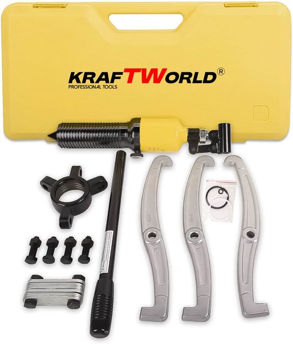 Професионална Хидравлична скоба KraftWorld 15T – за лагери, фланци и з