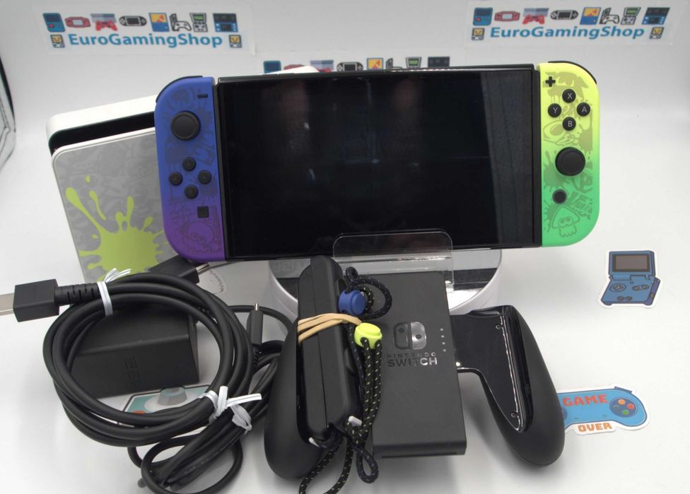 Nintendo Switch OLED Splatoon Modat Picofly/ Tinfoil/256GB/30+ Jocuri
