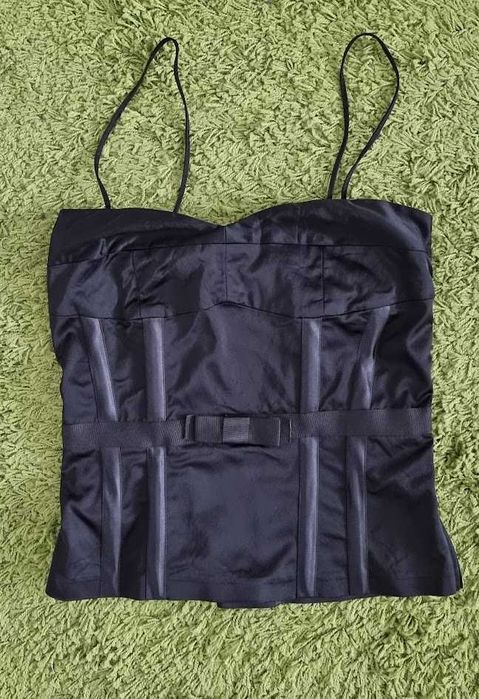 Top + fusta  midi din satin