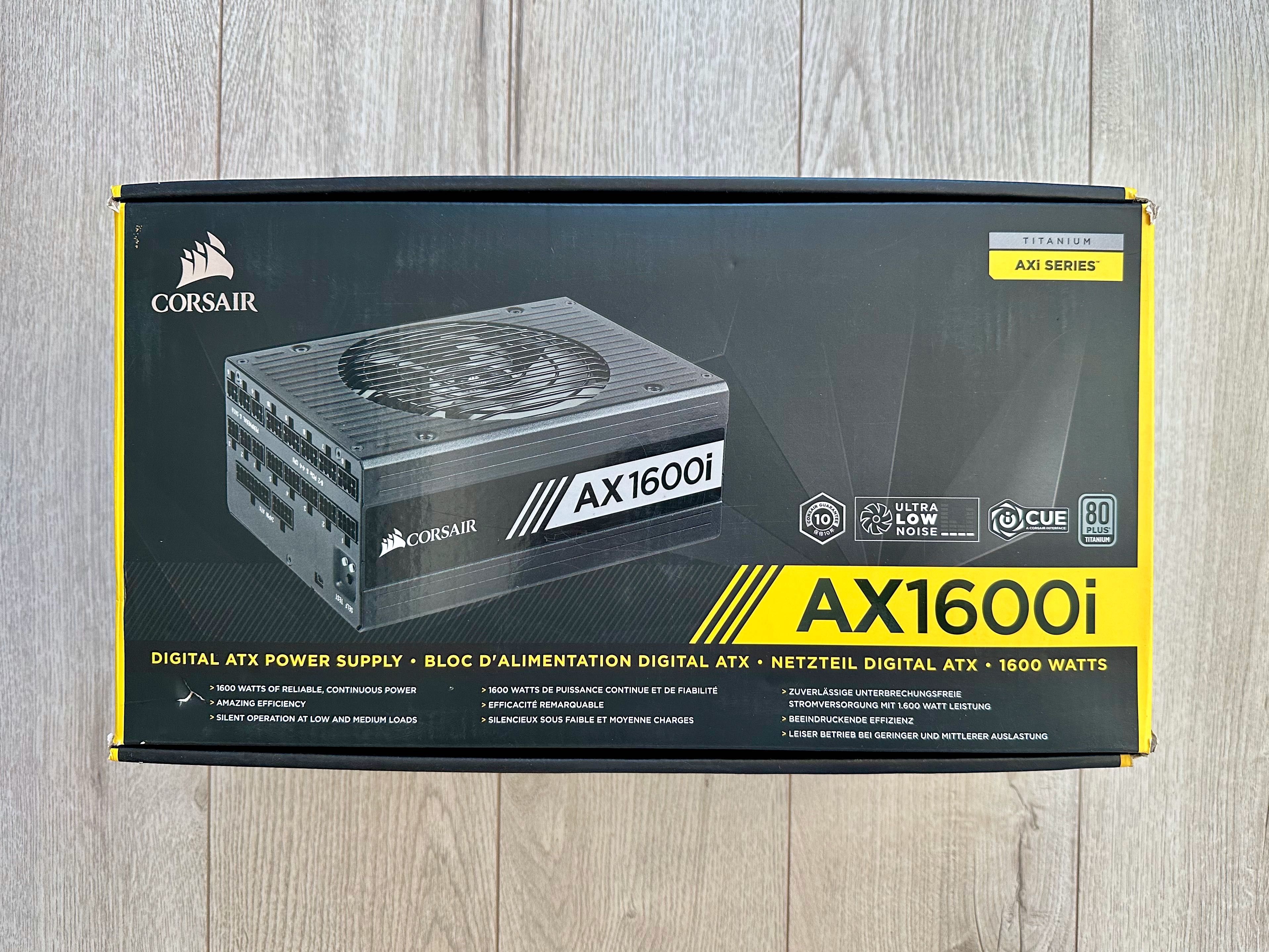 Corsair AX1600i - Sursa calculator PC 1600W - Titanium - modulara GaN