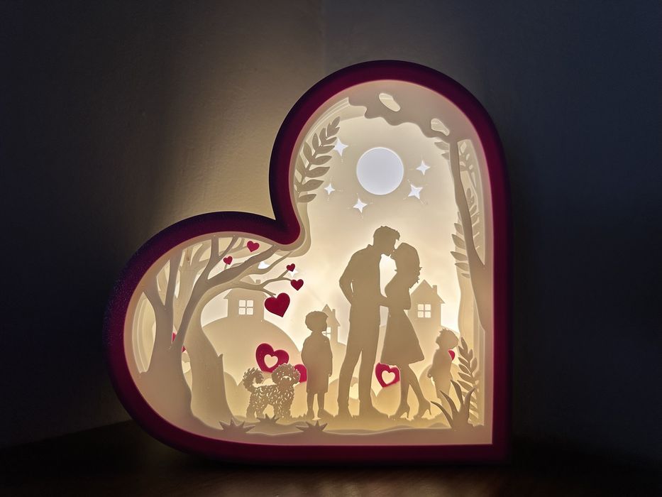 Подарък за Свети Валентин-лампа