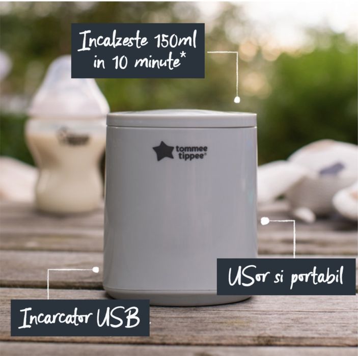 Încalzitor portabil pentru biberoane Tommee Tippee