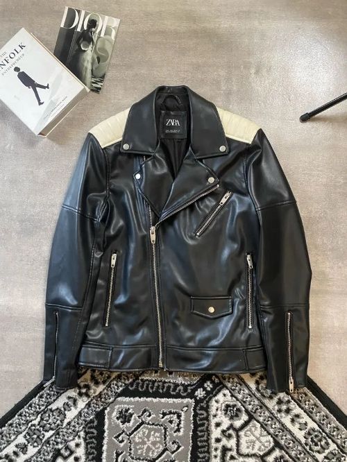 Оригинальная кожаная куртка ZARA Double Rider