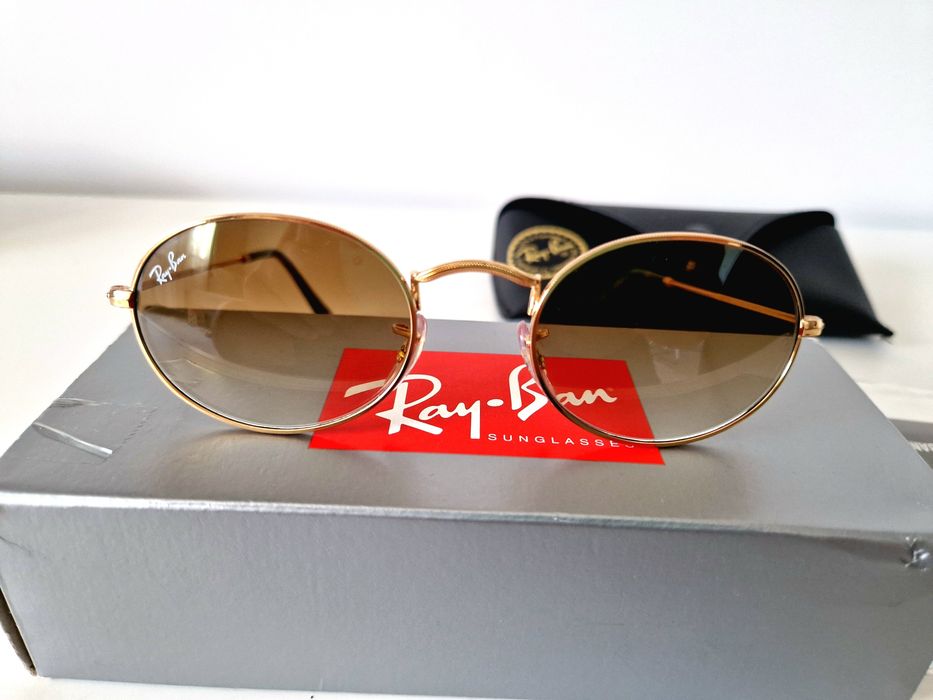 Ochelari de soare Ray Ban 3547, rama gold, noi
