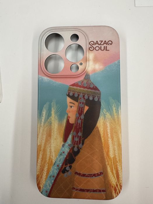 Продам чехол в хорошем состоянии на Iphone 15 PRO Qazaqsoul